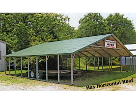 A-Frame Triple Wide Carports